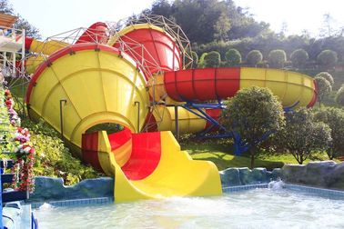 Ogromne szklane zjeżdżalnie wodne Tantrum Valley For Teenagers / Water Park Equipment
