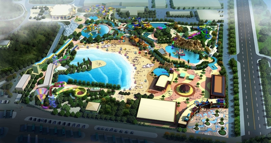 Projekt parku wodnego Park rozrywki budowa dla zabawy