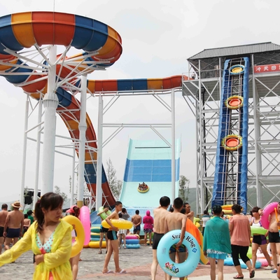 Rozrywka Rainbow Mushroom Swimming Pool Zjeżdżalnia wodna / Outdoor Water Play Equipment