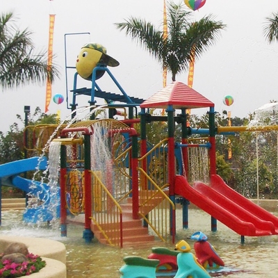 Zabawy dla dzieci w domkach wodnych ze zjeżdżalnią, Climb Net, Water Spray