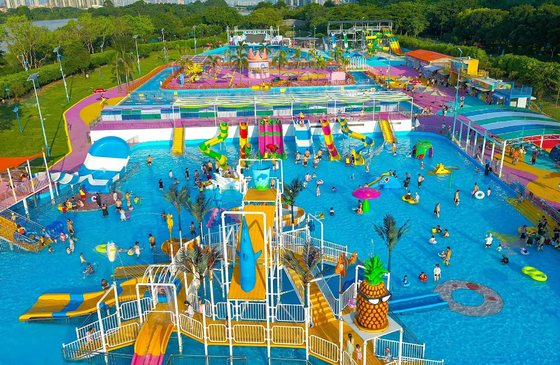 Park wodny Badanie wykonalności Plac zabaw wodnych dla dzieci Sprzęt do gier wodnych Wydrukowanie wody