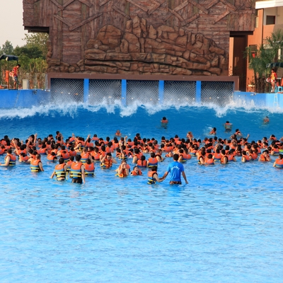 Waterfun Big Surfing Tsunami Ocean Woda Wave Pool Z Waves Park Vakuum 3 Metry Wysokości