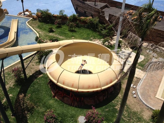 16m Platform Fun Aqua Park Fiberglass Water Slides Giant Space Water Slides