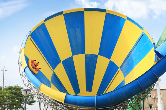 Funny Giant Super Tornado Water Slide , Capacity 720 Riders Per Hour for Aqua Park