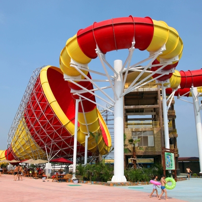 Funny Giant Super Tornado Water Slide , Capacity 720 Riders Per Hour for Aqua Park