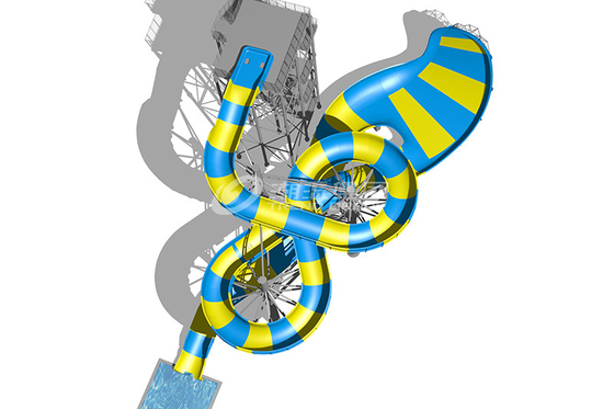 Magic Flying Koc z włókna szklanego Water Slide Platform 20m dla projektu parku tematycznego