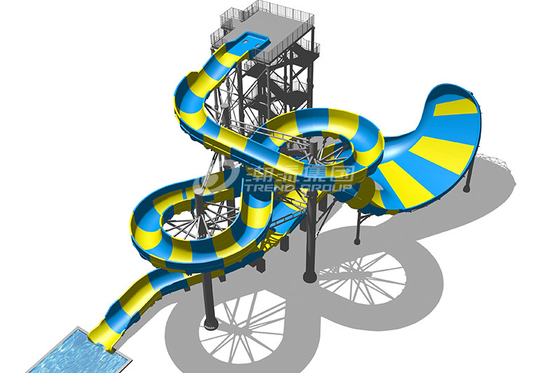 Magic Flying Koc z włókna szklanego Water Slide Platform 20m dla projektu parku tematycznego