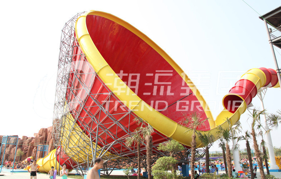 Funny Giant Super Tornado Water Slide , Capacity 720 Riders Per Hour for Aqua Park