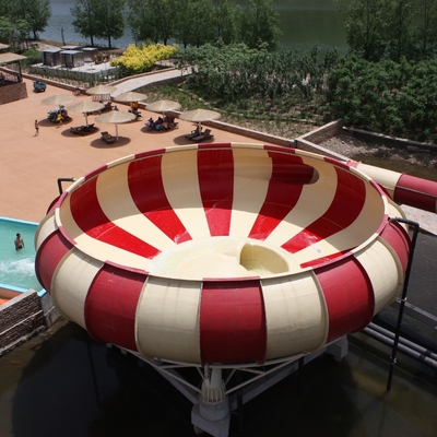 Water Playground Equipment Fiberglass Water Slides / Super Bowl Water Slide for Theme Park