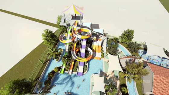 Bezpieczny Hotel Resort Aqua Water Park Konceptualny projekt dla parku rozrywki