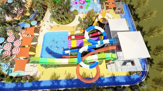 SpectraTower 6-w-1 wielogeneracyjny zjeżdżalnia z pojemnością 720 r/h i powierzchnią 42mx60m