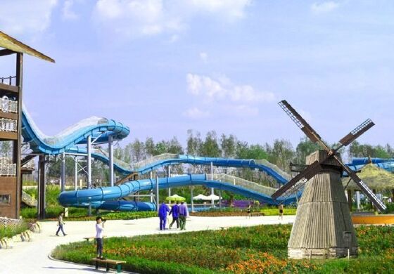 Flying Dragon Fiberglass Water Slide with 13m Platform Height, 360 Persons/Hour Capacity, and Hot-Dip Galvanized Steel Structure