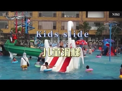 Ślizgacze wodne z włókna szklanych dla dzieci, ślizgacze wodne do basenu zewnętrznego dla dzieci z bezpieczną wysokością