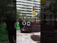 Sprzęt do gry wodnej Łódź piracka, włókno szklane Żurawiec Spray Aqua Game